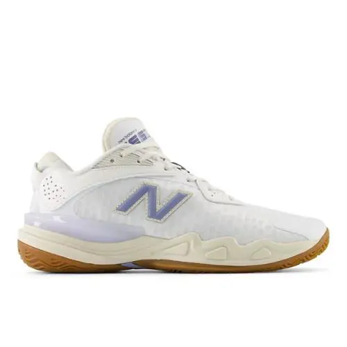 New Balance Unisex Hesi Low V2 Shoe - White/Linen/Dusk Shower