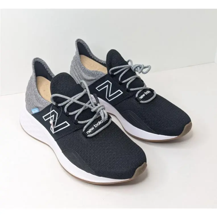 New Balance Fresh Foam Roav Athletic Sneakers Black Grey Womens 12 Wide