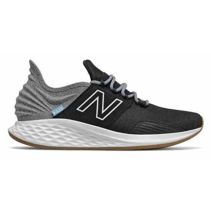 Men`s Size 9.5 New Balance Fresh Foam Roav Running Shoes Black/grey Mroavtk