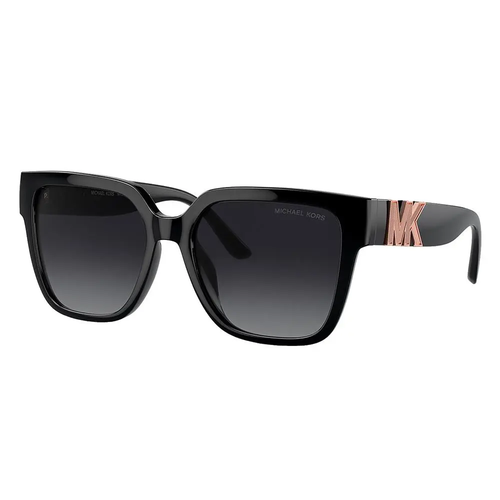 Michael Kors Karlie MK 2170U 3005T3 Black Plastic Sunglasses Grey Polarized Lens - Frame: Black, Lens: Gray