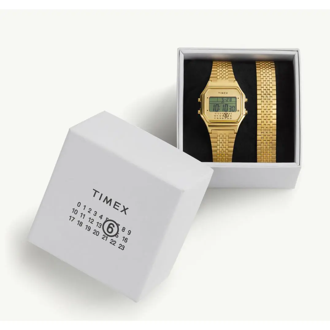 x MM6 T80 Ring Watch Gold M/l• Maison Margiela TW2Y50200JR by Timex