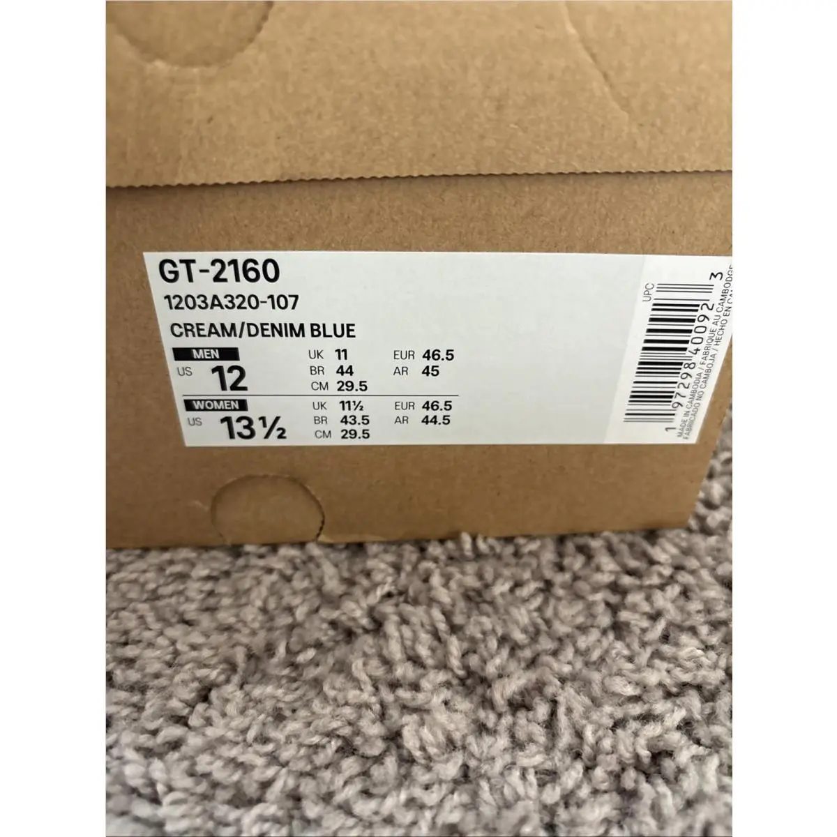 Asics shoes - ASICS GT 2160 - 1203A320-107 - Blue 1