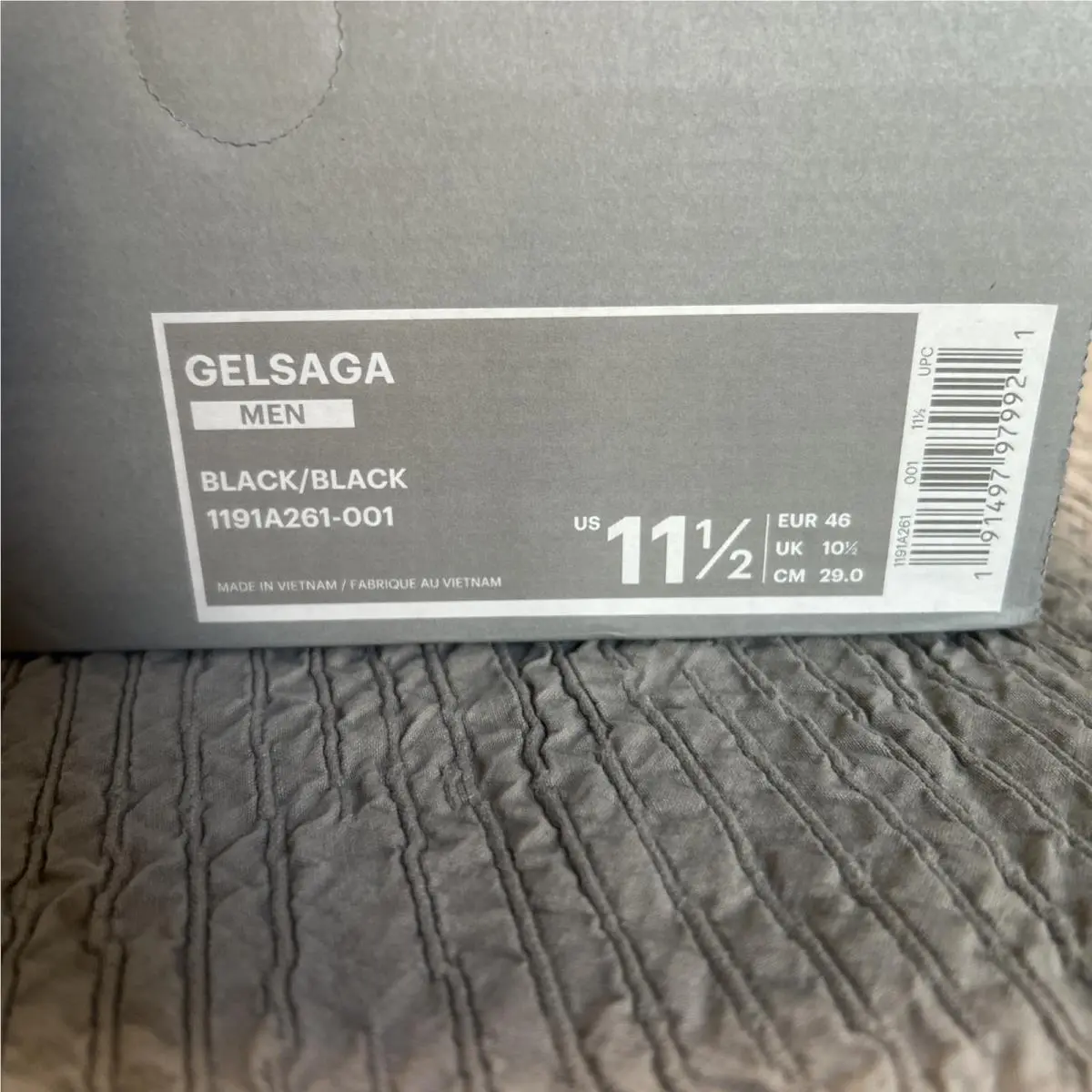 Asics shoes - Gelsaga - Gelsaga - 1191A261-001 - Black 0