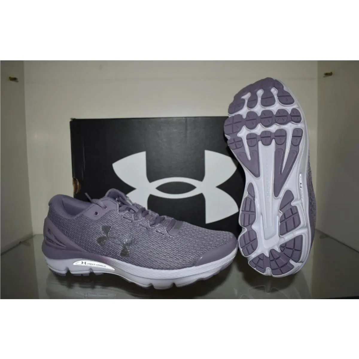 Women`s UA Charged Gemini Running Shoes 3026500 550 Purple 7.5 by Under Armour