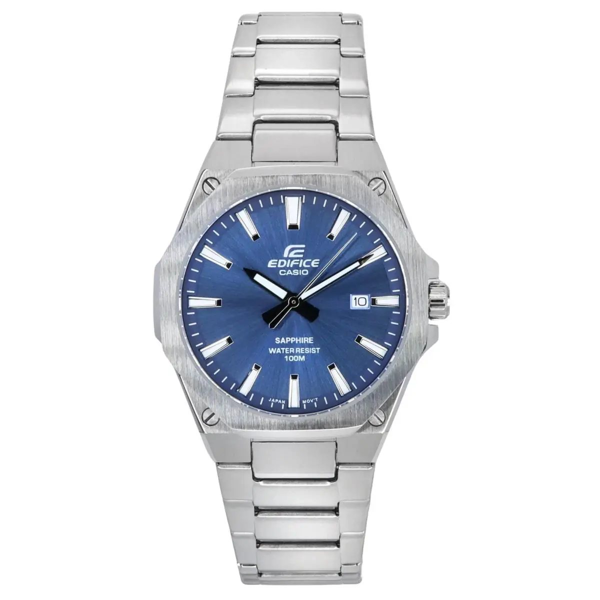 Casio Edifice Analog Stainless Steel Blue Dial EFRS108D-2A 100M Watch