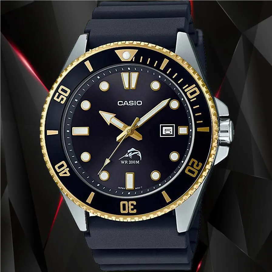 Casio MDV106G-1A Men`s Duro 200M WR Black Watch Diver Analog Sports 2020