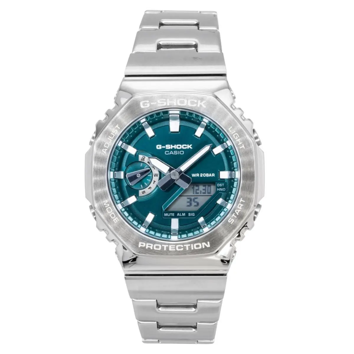 Casio G-shock G-steel Analog Digital Green Dial Quartz GM-2110D-3A1 Mens Watch