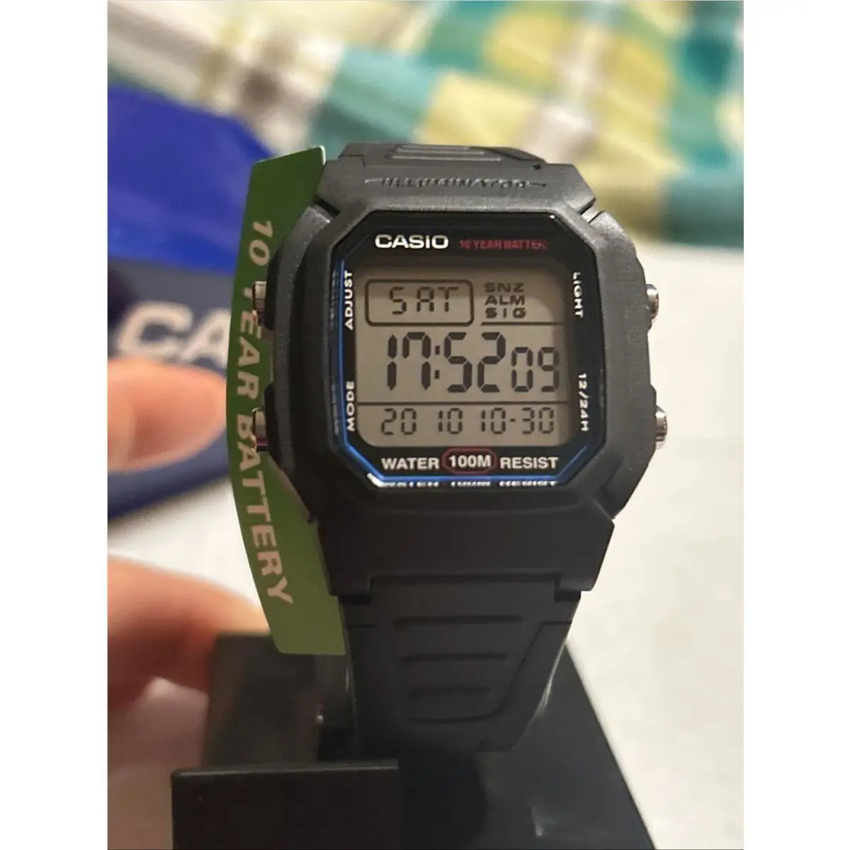 Casio W-800H Illuminator Water Resistant Digital Watch - Black 3