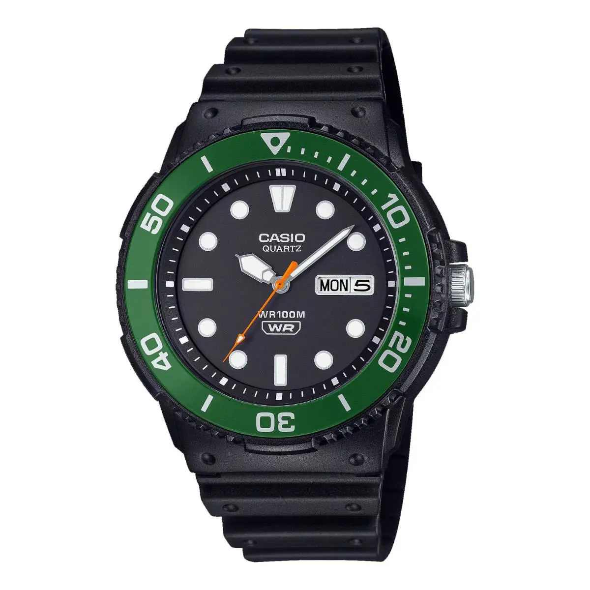 Casio MRW230H-1E3V Men`s Standard Rotating Bezel Day Date 100M Sports Watch