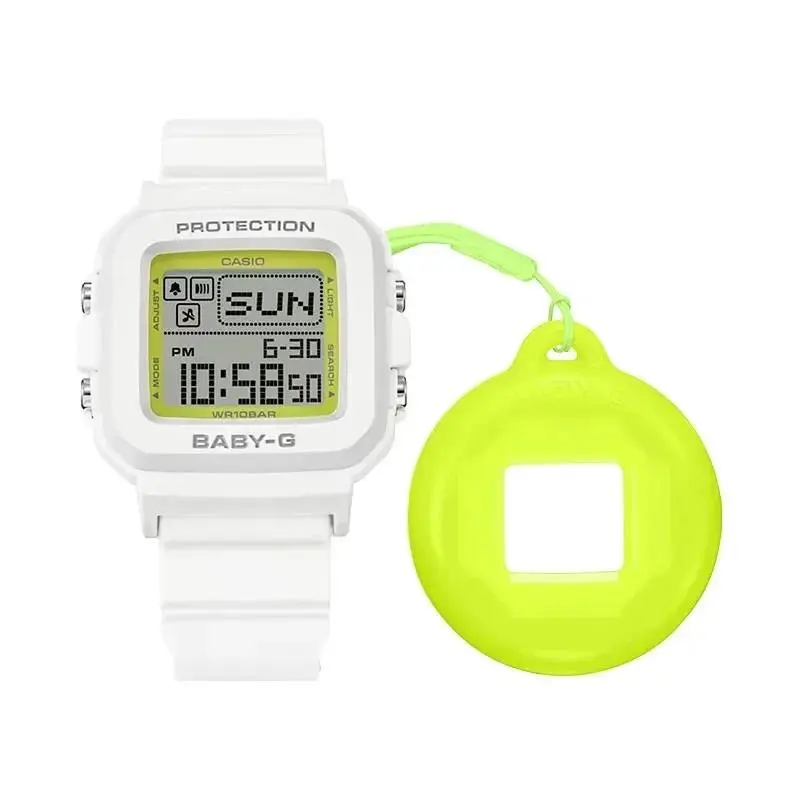 Casio Baby-g + BGD-10K-7DR 30th Anniversary Digital Dial White + Case Holder Set