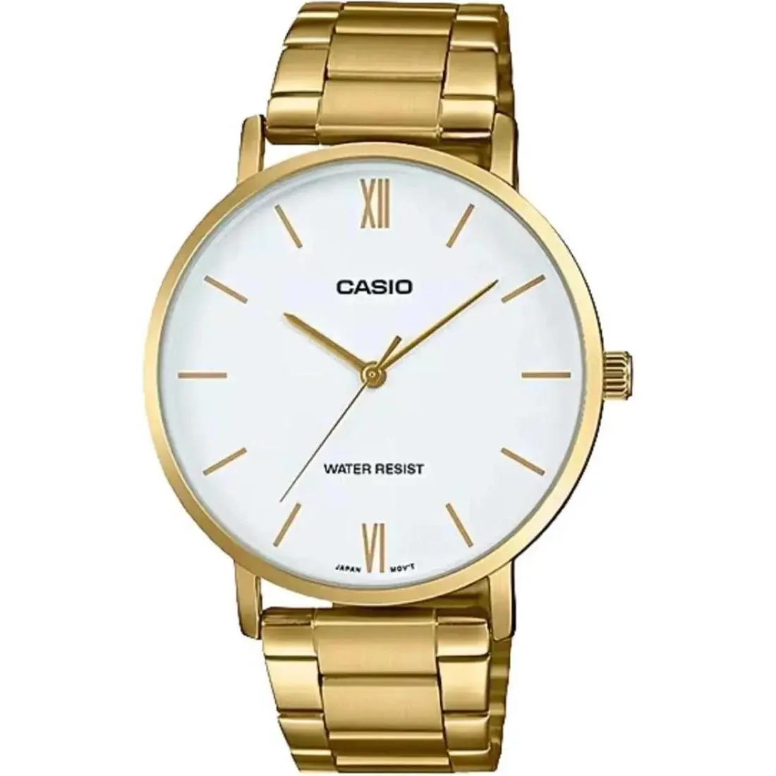 Casio MTP-VT01G-7B Analog Gold-tone Stainless Steel Band Men`s Dress Watch