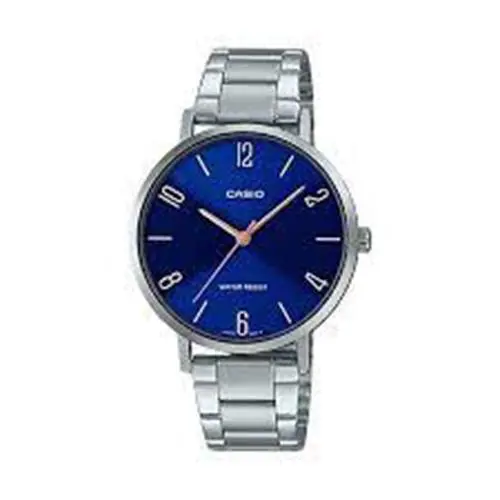 Casio Analog Women`s Stainless Steel Silver Dial Wrist Watch LTP-VT01D-7BUDF