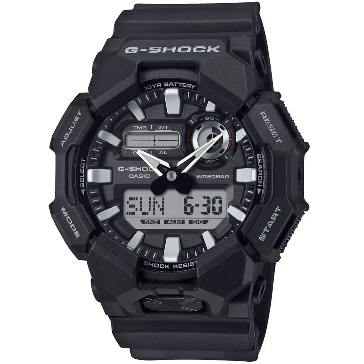 Men`s G-shock GA-010 Series Black Dial Watch - GA010-1A by Casio
