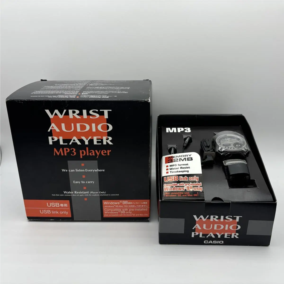 Casio WMP-1 Wrist Audio Player – First MP3 Wristwatch / MP3 Watch – 2000 Era