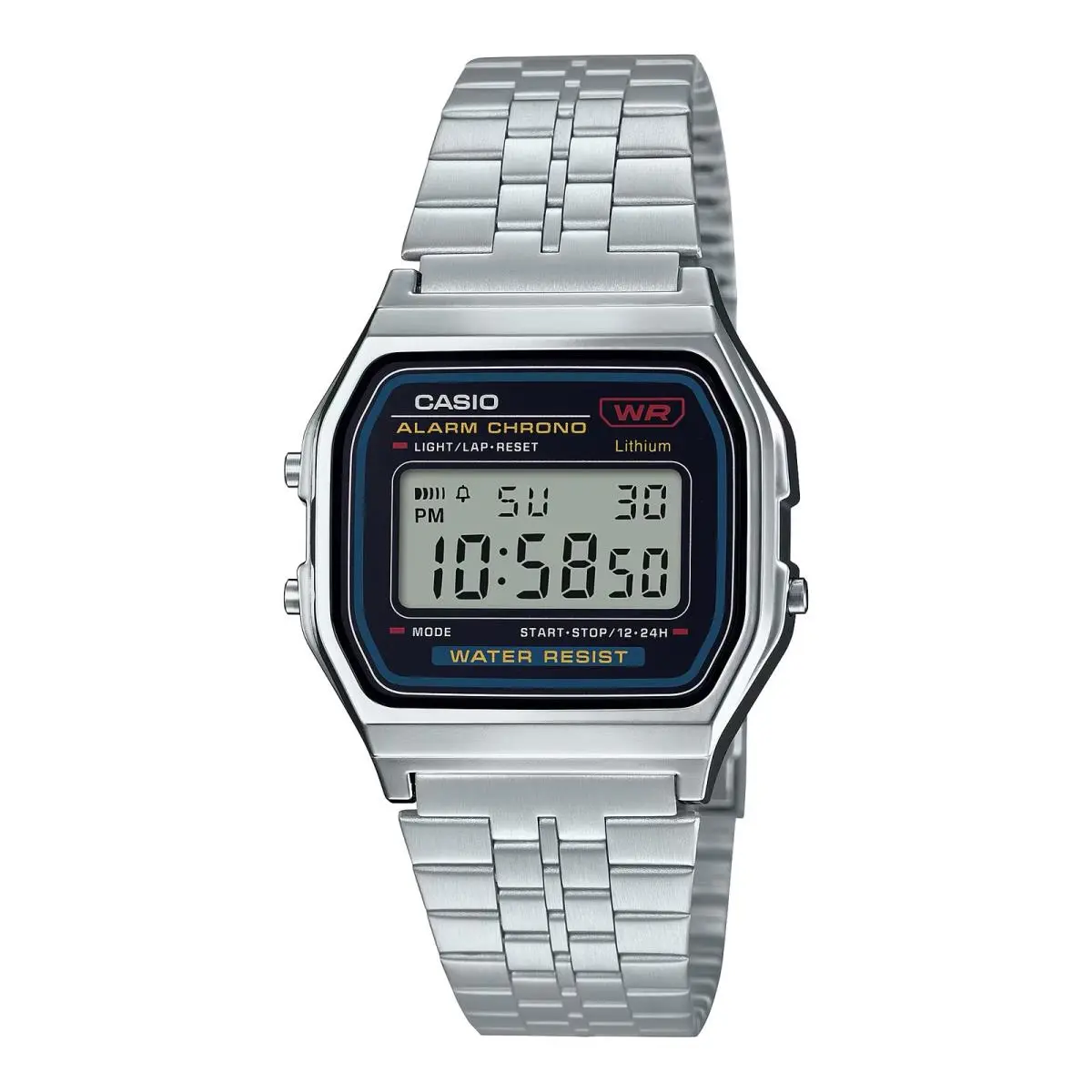 Vintage Stainless Steel Digital Watch - A-159WA-N1DF by Casio