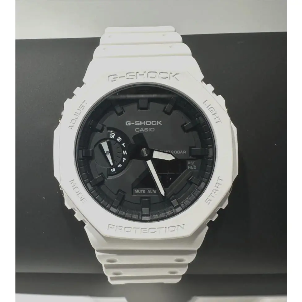 G-shock GA-2100-7AJF White Carbon Core Analog Digital Watch by Casio