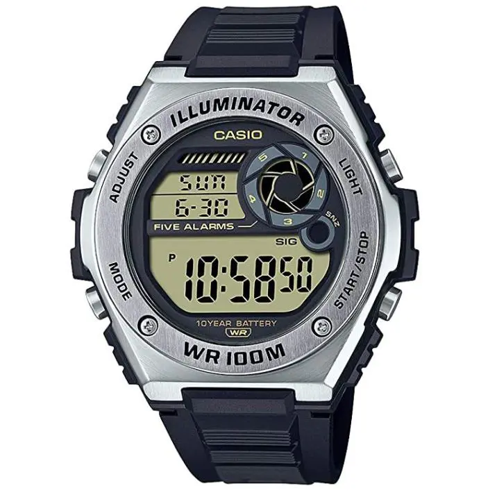 Casio Men`s Heavy Duty Digital Quartz Resin Strap Casual Watch MWD-100H-9AVCF