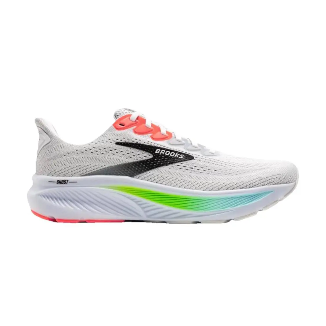 Brooks shoes - Brooks Ghost 17 - Ghost - 110442-1D-112 - White /Pink Clay /Gecko (UPC: 0195394626308) 0