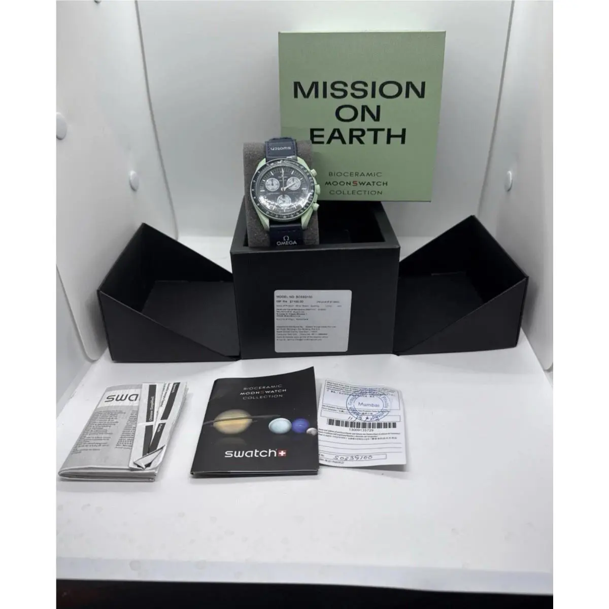 Swatch X Omega Bioceramic Moonswatch - Mission ON Earth