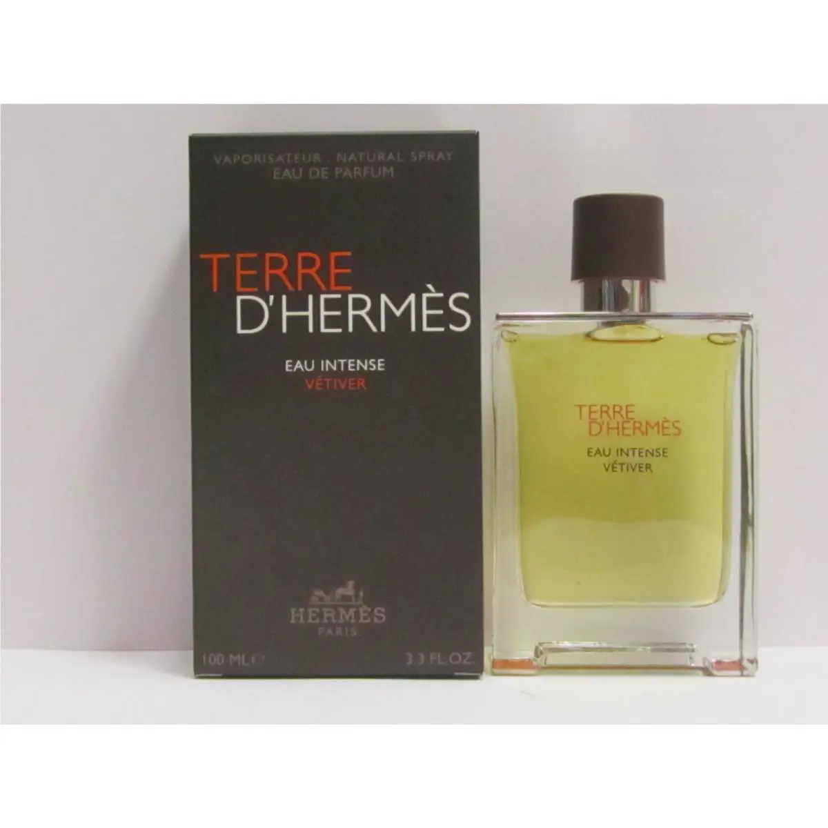 Terre D`hermes Eau Intense Vetiver For Men 3.3 oz Eau de Parfum Spray