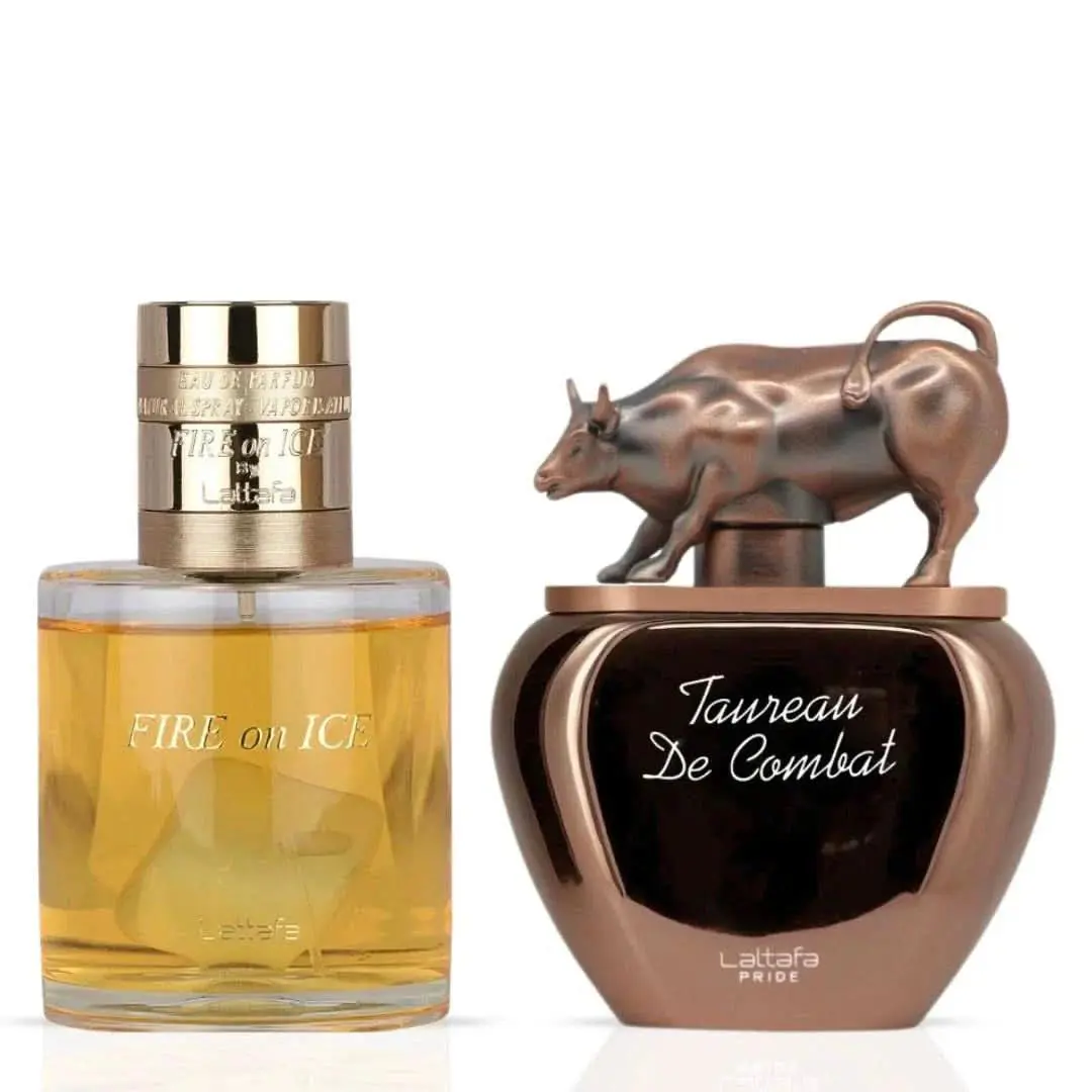Fire On Ice 110ml Taureau De Combat 100ml Edp by Lattafa Bundle