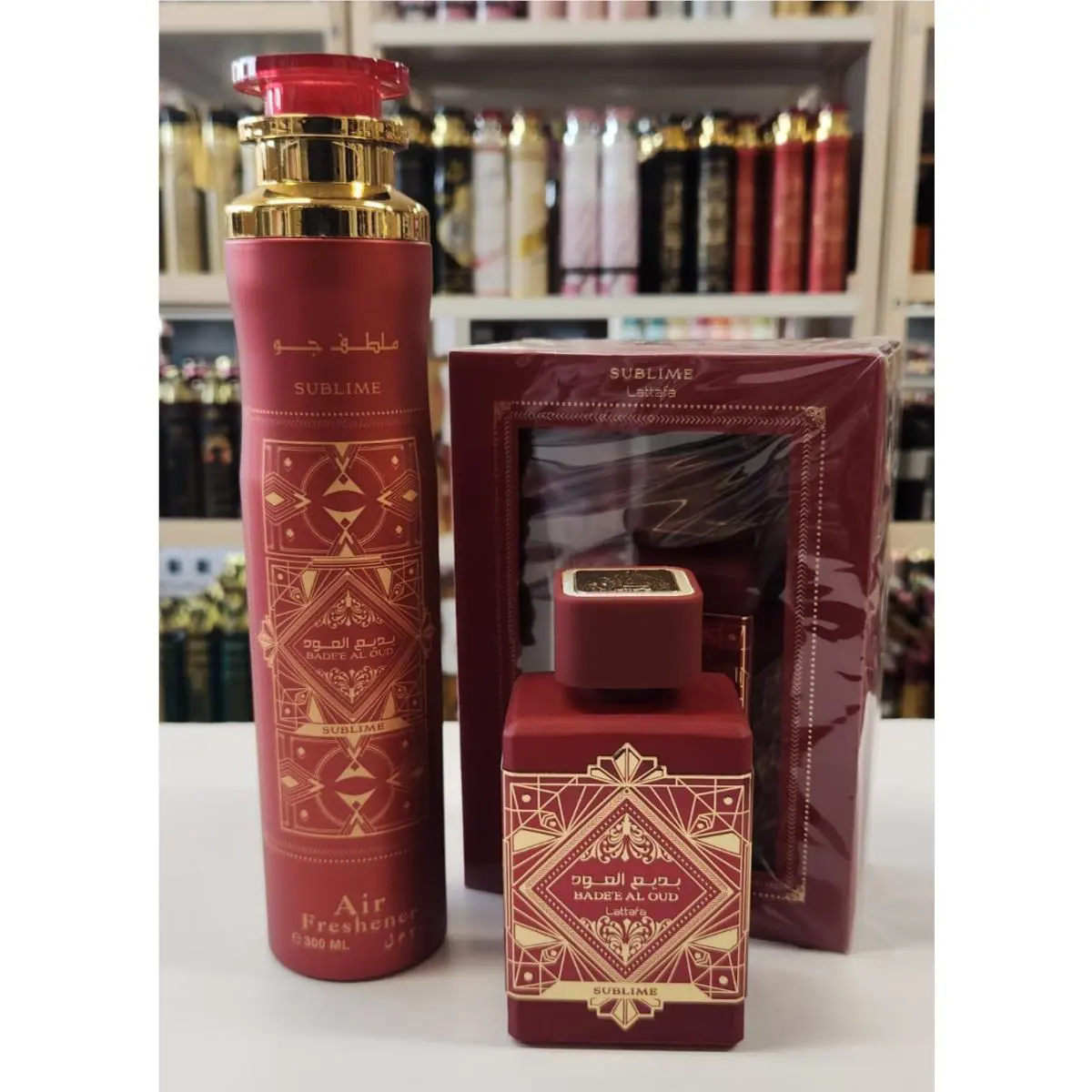Sublime Badee Al Oud by Lattafa 100ml + Air Freshener 300ml Long-lasting