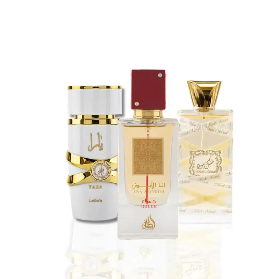 Yara Moi Musk Mood 100Ml Ana Abiyedh Rouge 60ML Edp by Lattafa Bundle