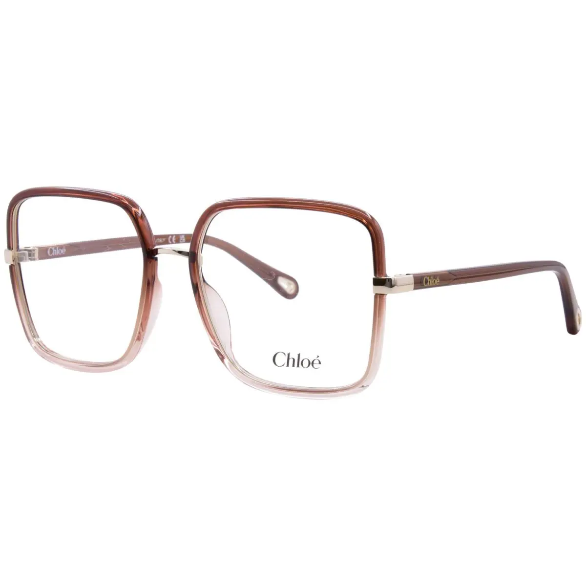 Chloe CH0338O 003 Eyeglasses Women`s Brown Full Rim Square Shape 55mm