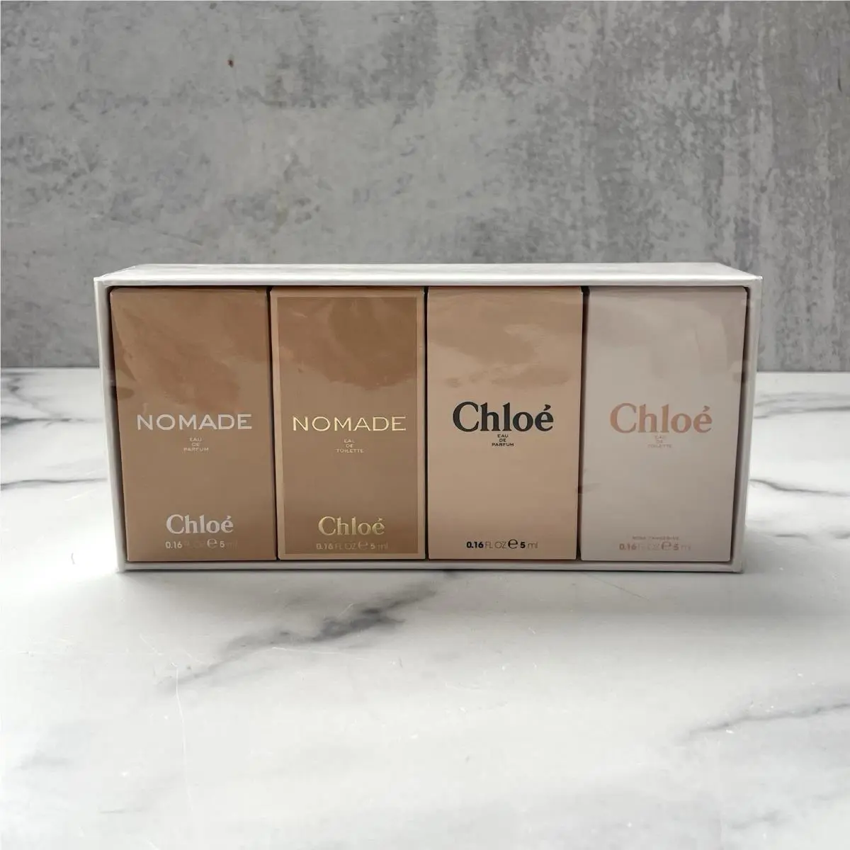 Chloe` 4pc Gift Set .16 oz 5 ml Each Mini Travel Size Splash
