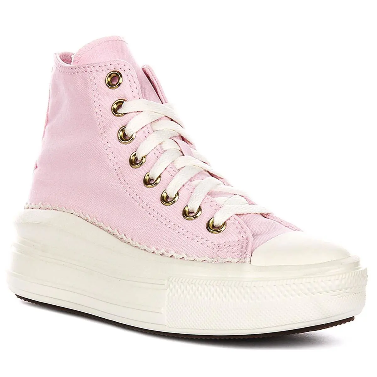 A15493C Ct Move Hi Platform Leather Womens Sneakers In Pink US 6 - 10 by Converse