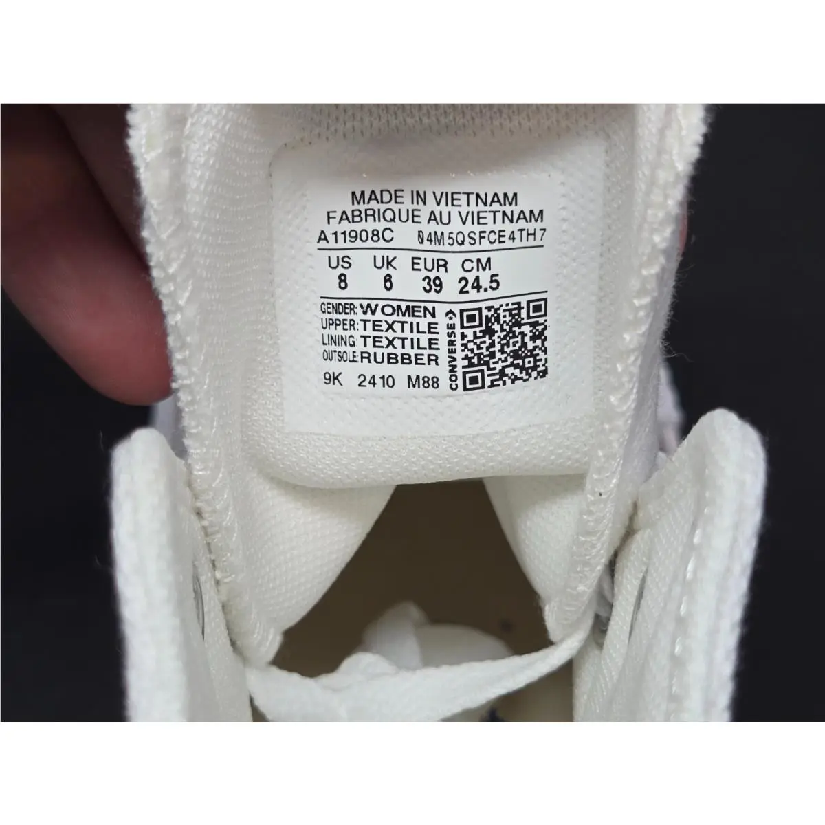 Converse shoes - Converse Chuck Taylor All Star - A11908C - White 5
