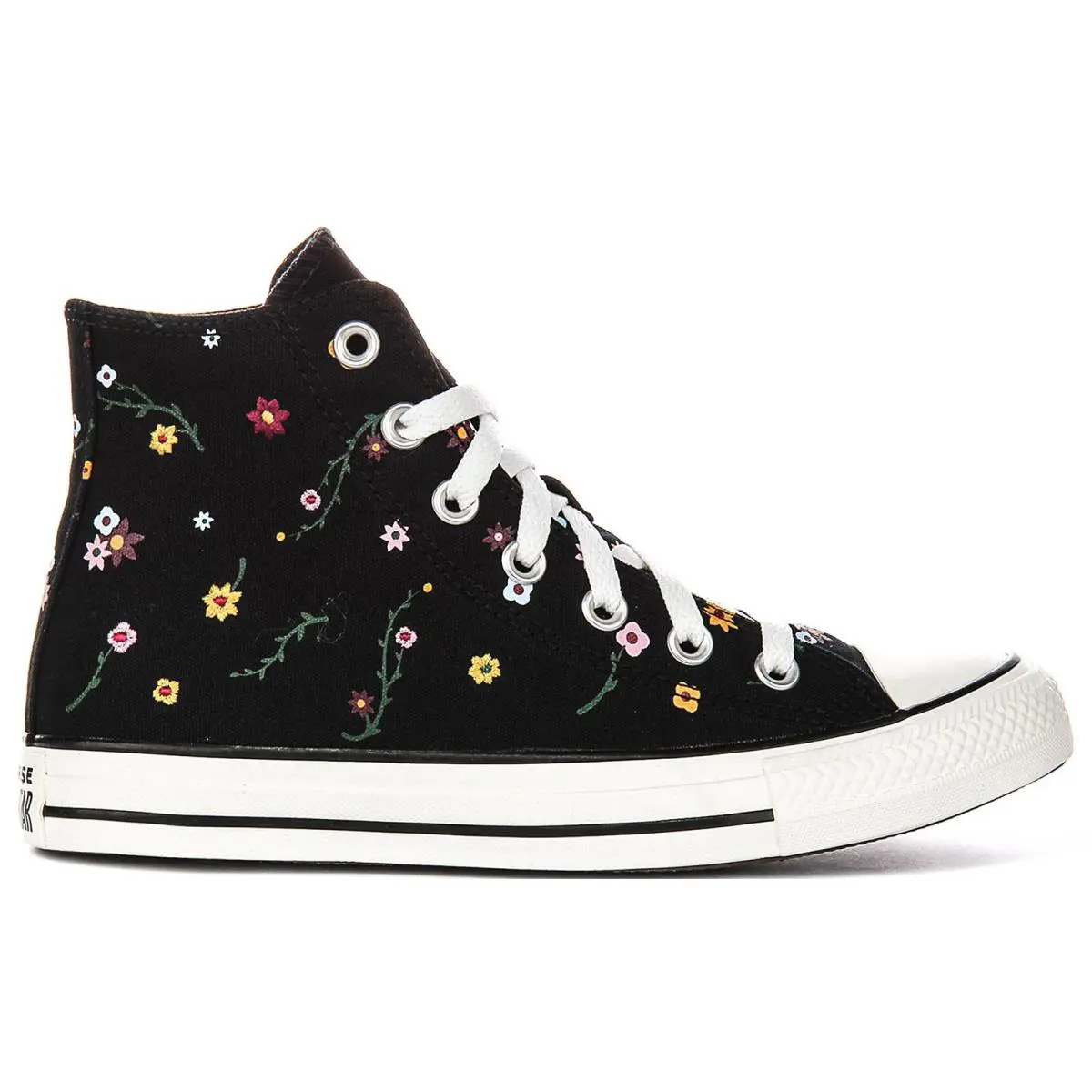 Converse shoes - Black Flower 0