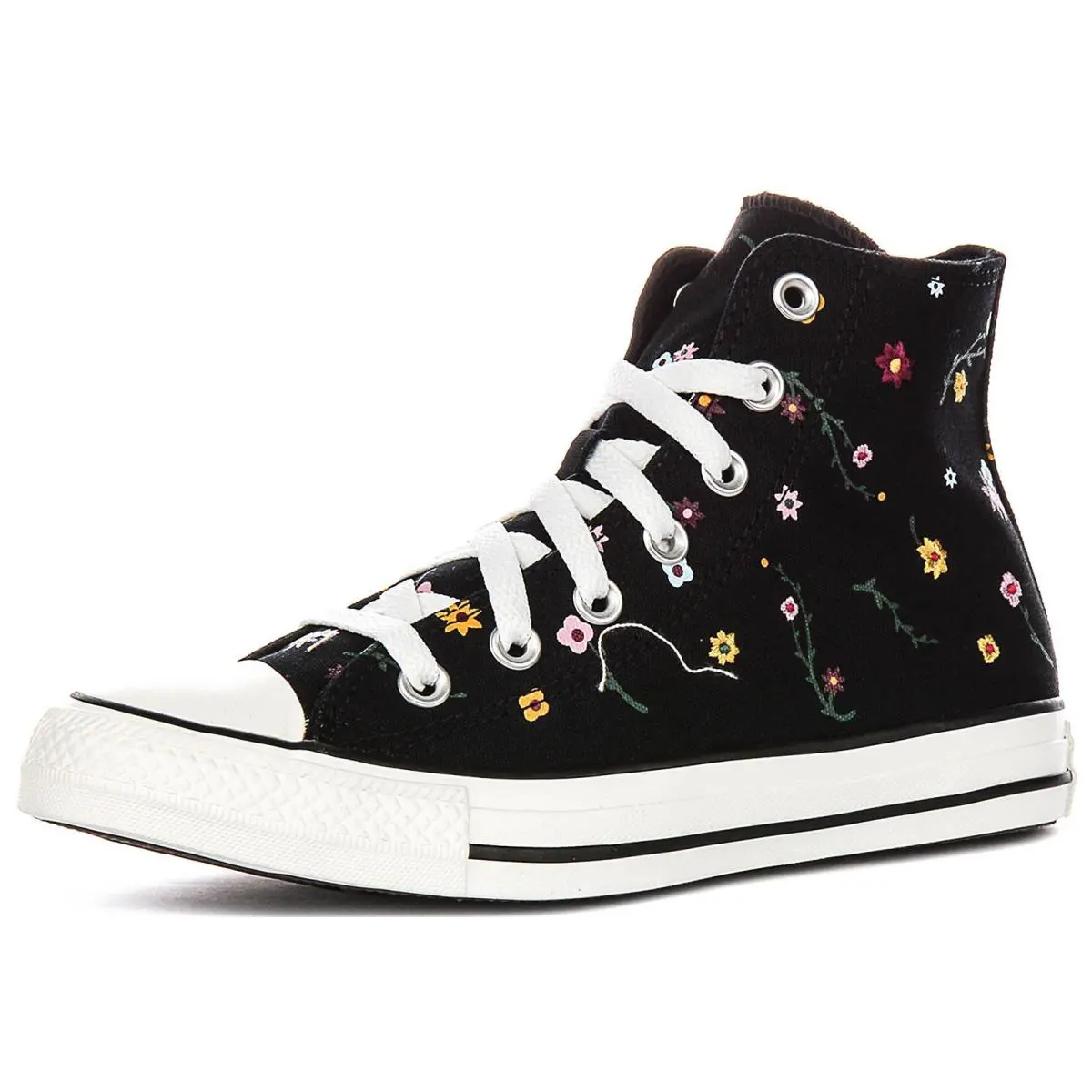 Converse shoes - Black Flower 3