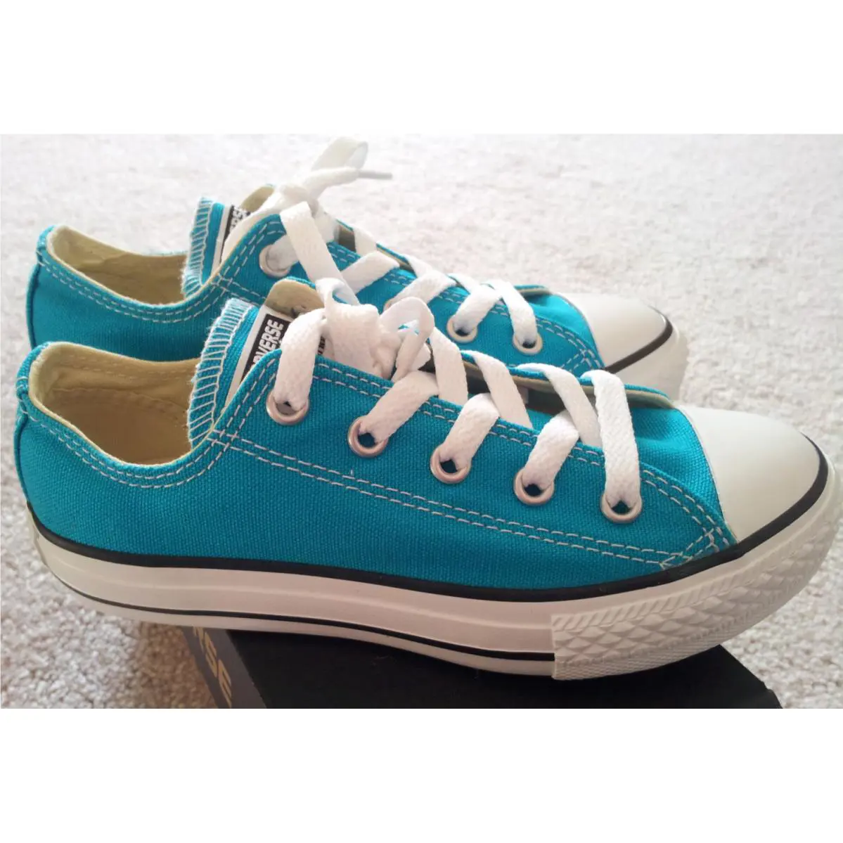 Converse shoes - low top - low top - Teal 1