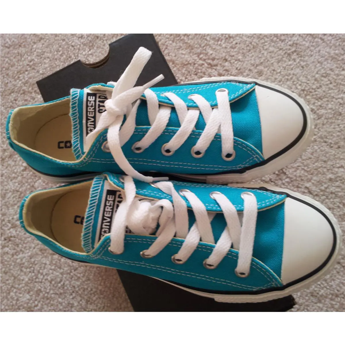 Converse shoes - low top - low top - Teal 8