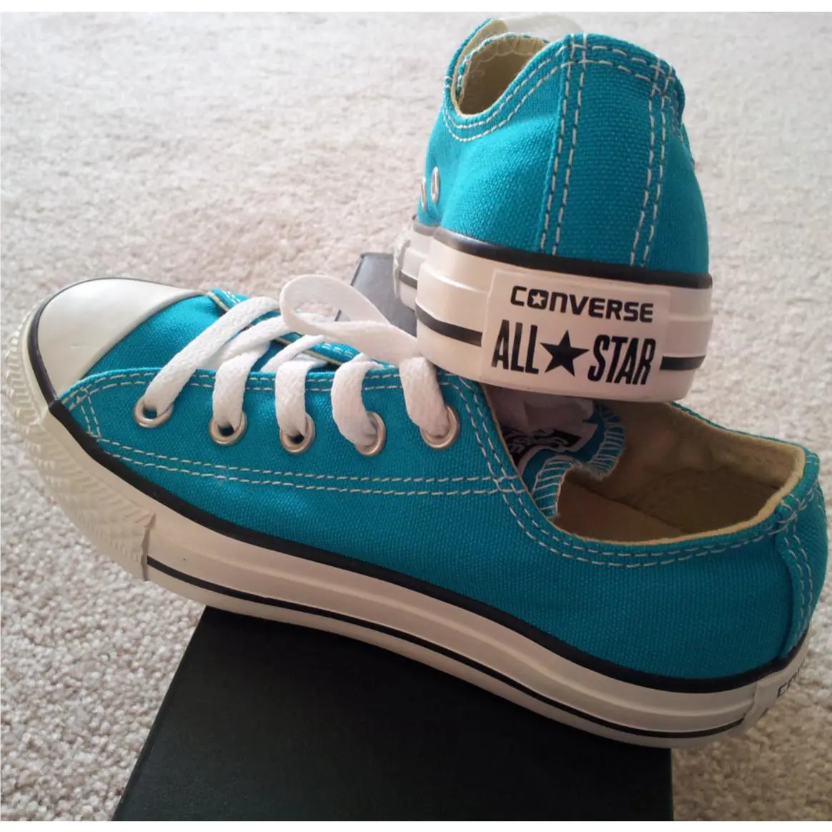 Converse shoes - low top - low top - Teal 9