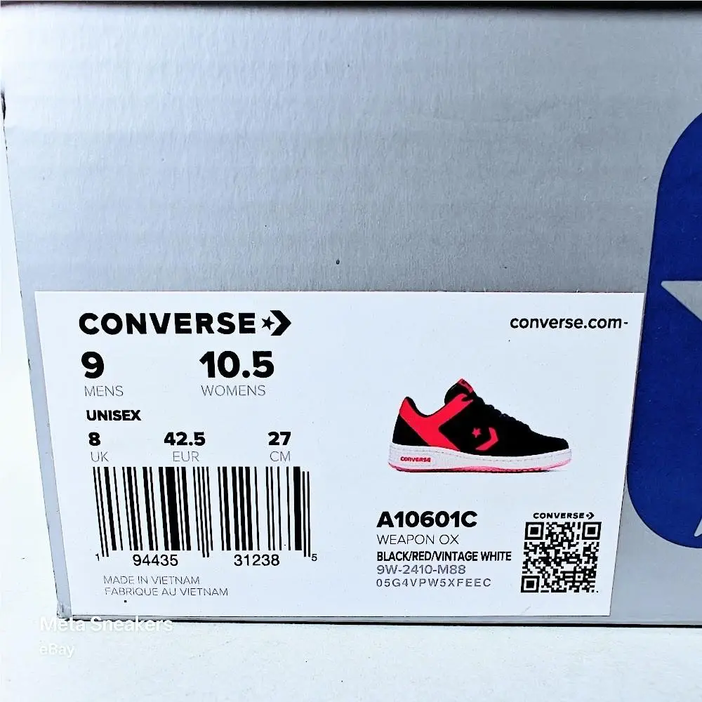 Converse shoes - Converse Weapon - Weapon - A10601C - Black 1