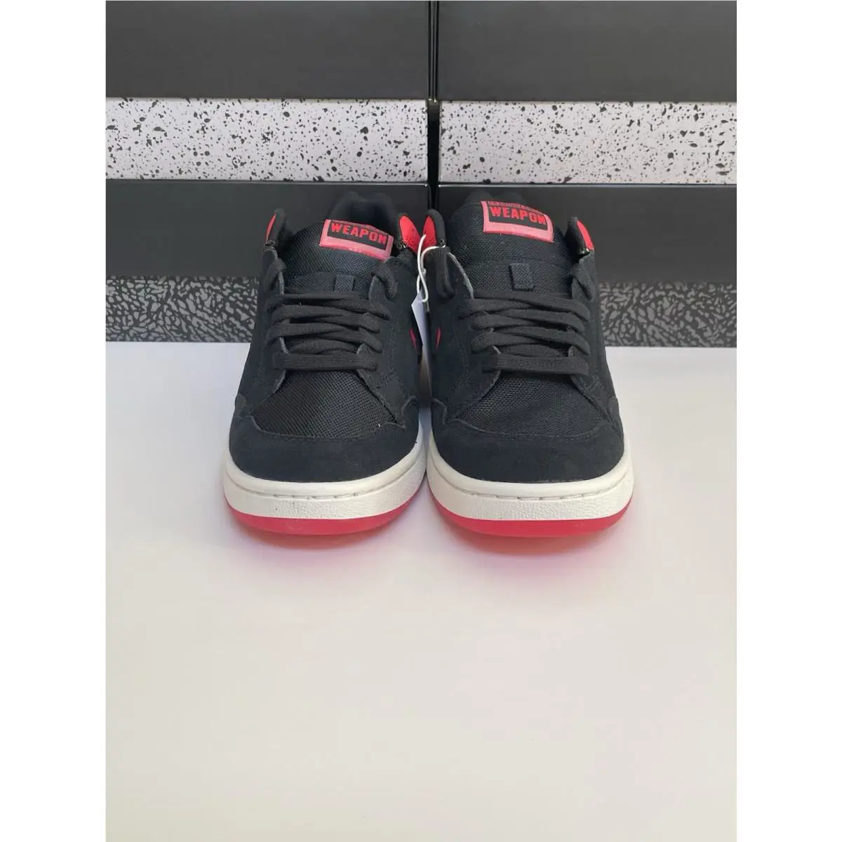 Converse shoes - Converse Weapon OX Low - Weapon Low - A10601C - Black/Red/Vintage White (UPC: 0194435312378) 0