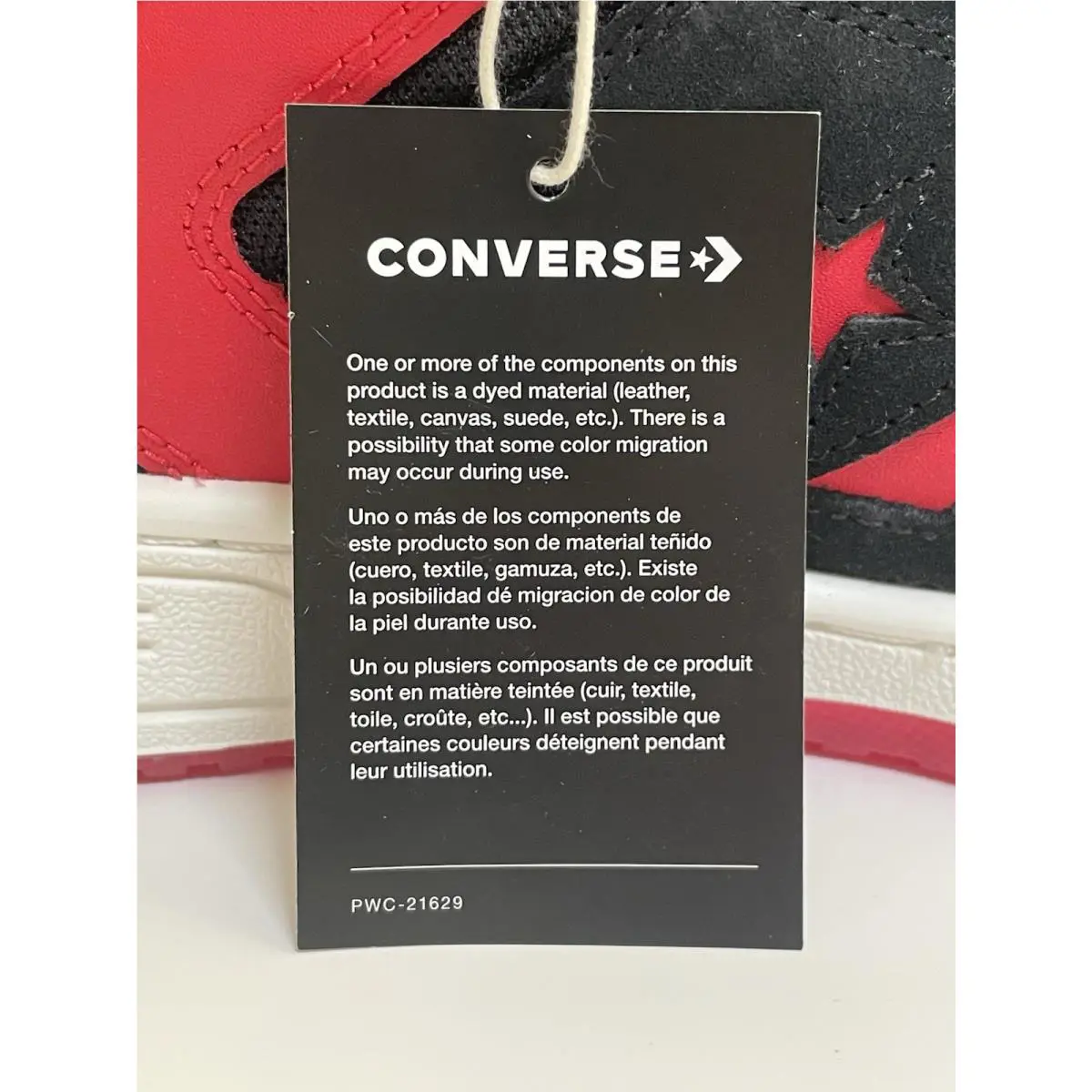 Converse shoes - Converse Weapon OX Low - Weapon Low - A10601C - Black/Red/Vintage White (UPC: 0194435312378) 4