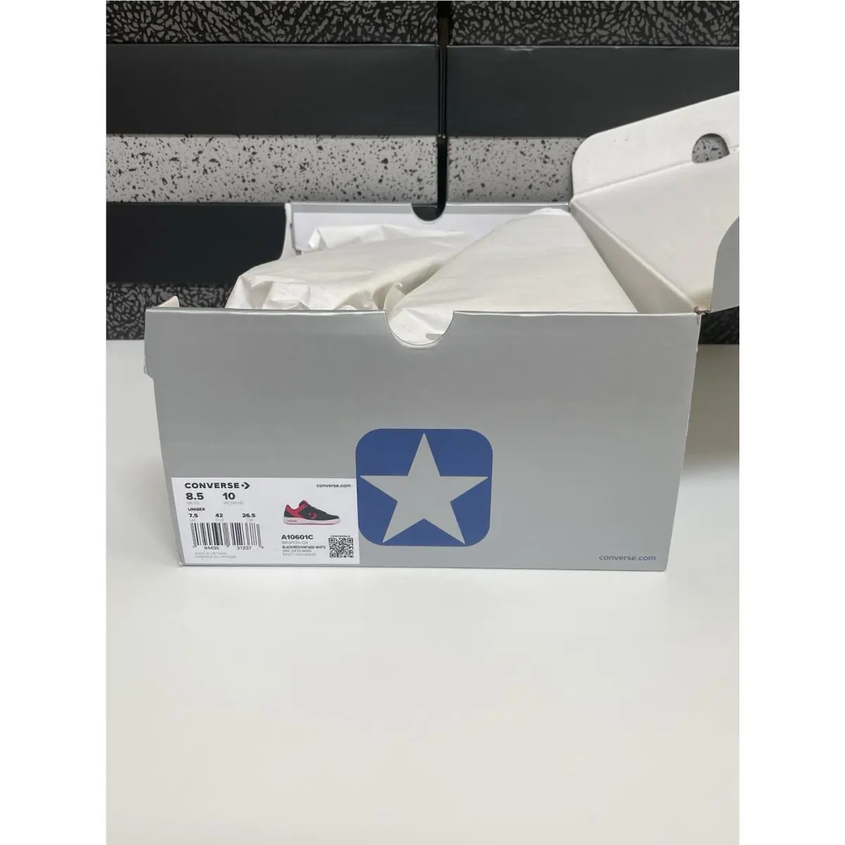 Converse shoes - Converse Weapon OX Low - Weapon Low - A10601C - Black/Red/Vintage White (UPC: 0194435312378) 5
