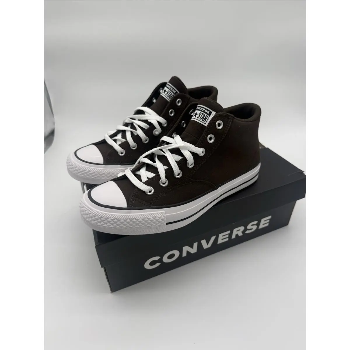 Converse Ctas Malden Street Fresh Brew Brown Men`s Mid Top Sneakers-sz 10