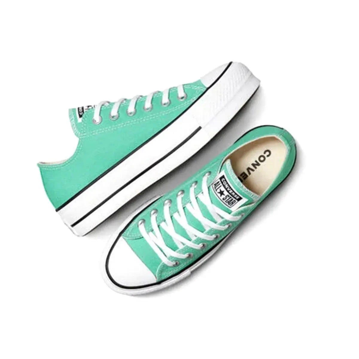 Size 9 -  Chuck Taylor All Star Lift Platform Low Archive Sea Green by Converse