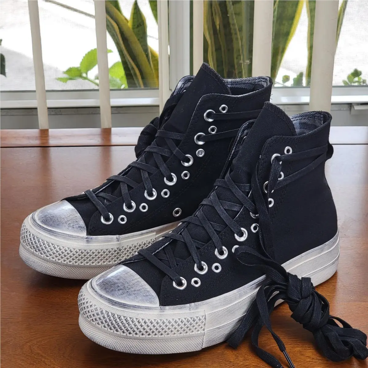 Converse shoes - Converse Chuck Taylor All Star Lift Hi - A07679C - Black / Egret / Black (UPC: 194434471991) 9