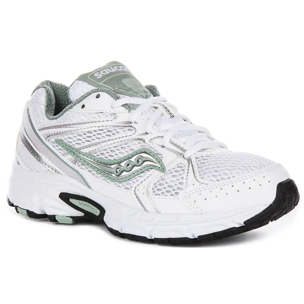 Saucony Ride Millennium Y2K Mesh Womens Sneakers In White Green US 5 - 10
