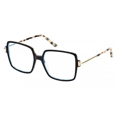 Tom Ford Women`s T-logo 53mm Black Blue Block Frames FT5915-B-005-53