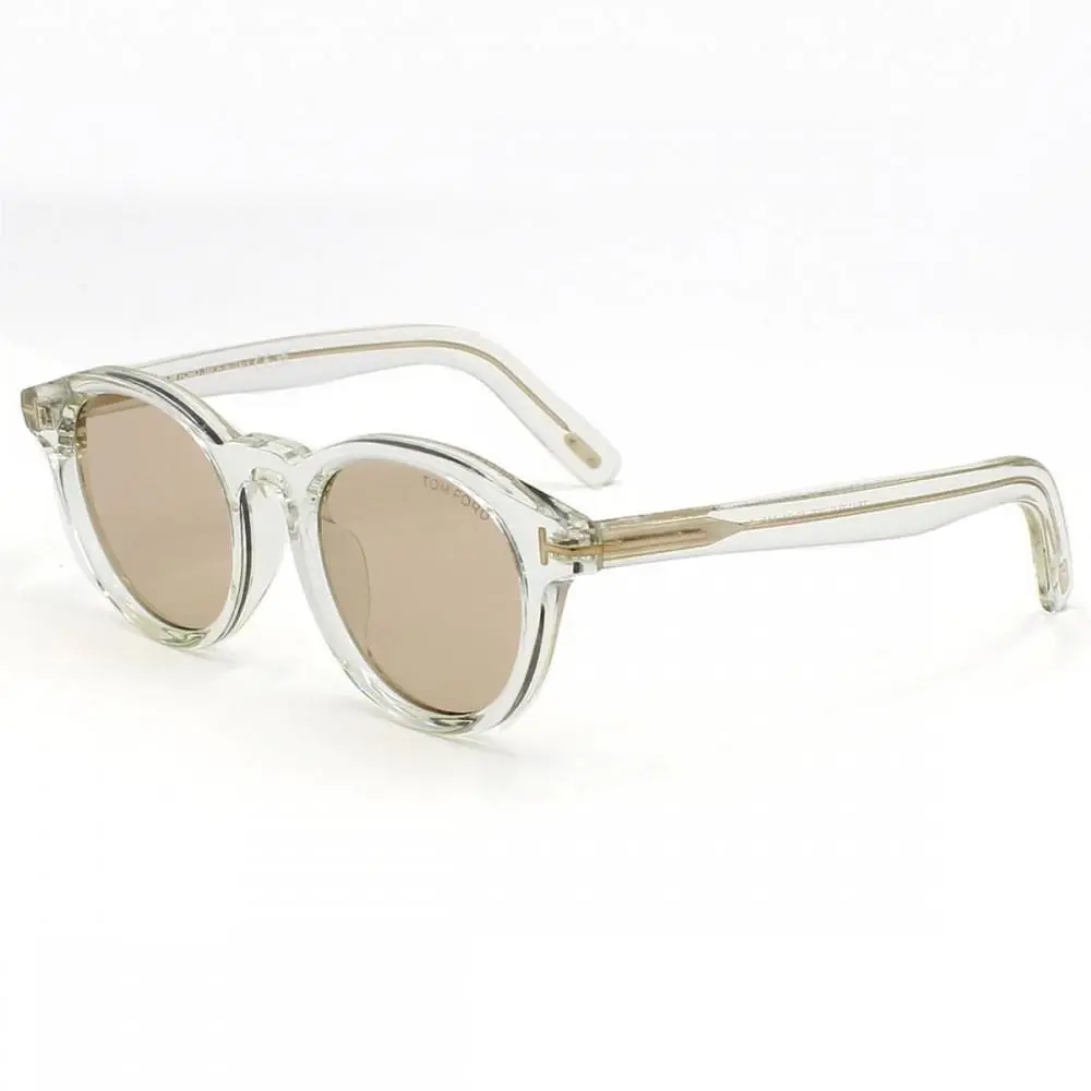 Tom Ford FT1123-D 26E Sunglasses Crystal Frame Brown Lenses 49mm