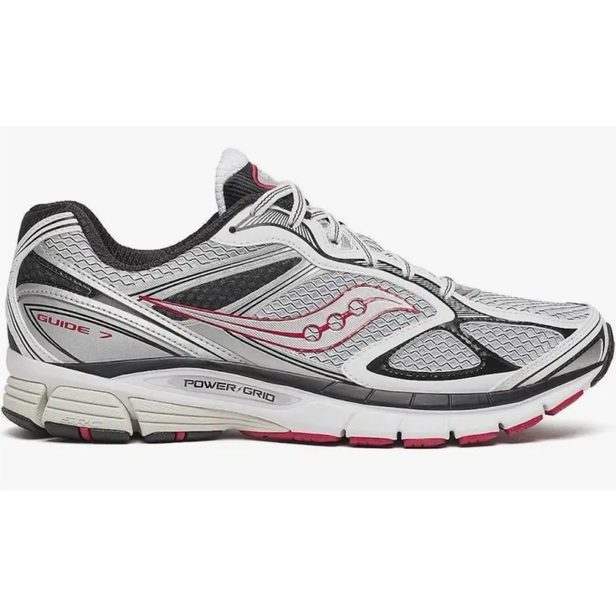 Mens 9.5. Saucony Space Progrid Guide 7WHITE/BLACKBLANC/NOIR S70936-10