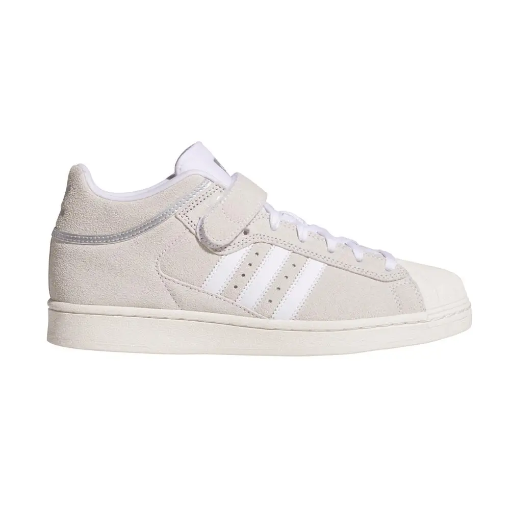 Adidas Pro Shell Mid Skate Mens White Sneakers Athletic Shoes JH8141
