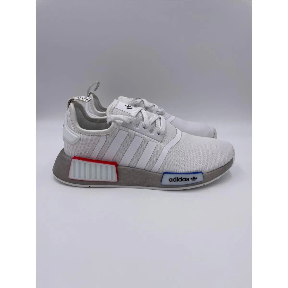 Adidas Nmd R1 White Knit Boost Running Sneakers Womens GY4279