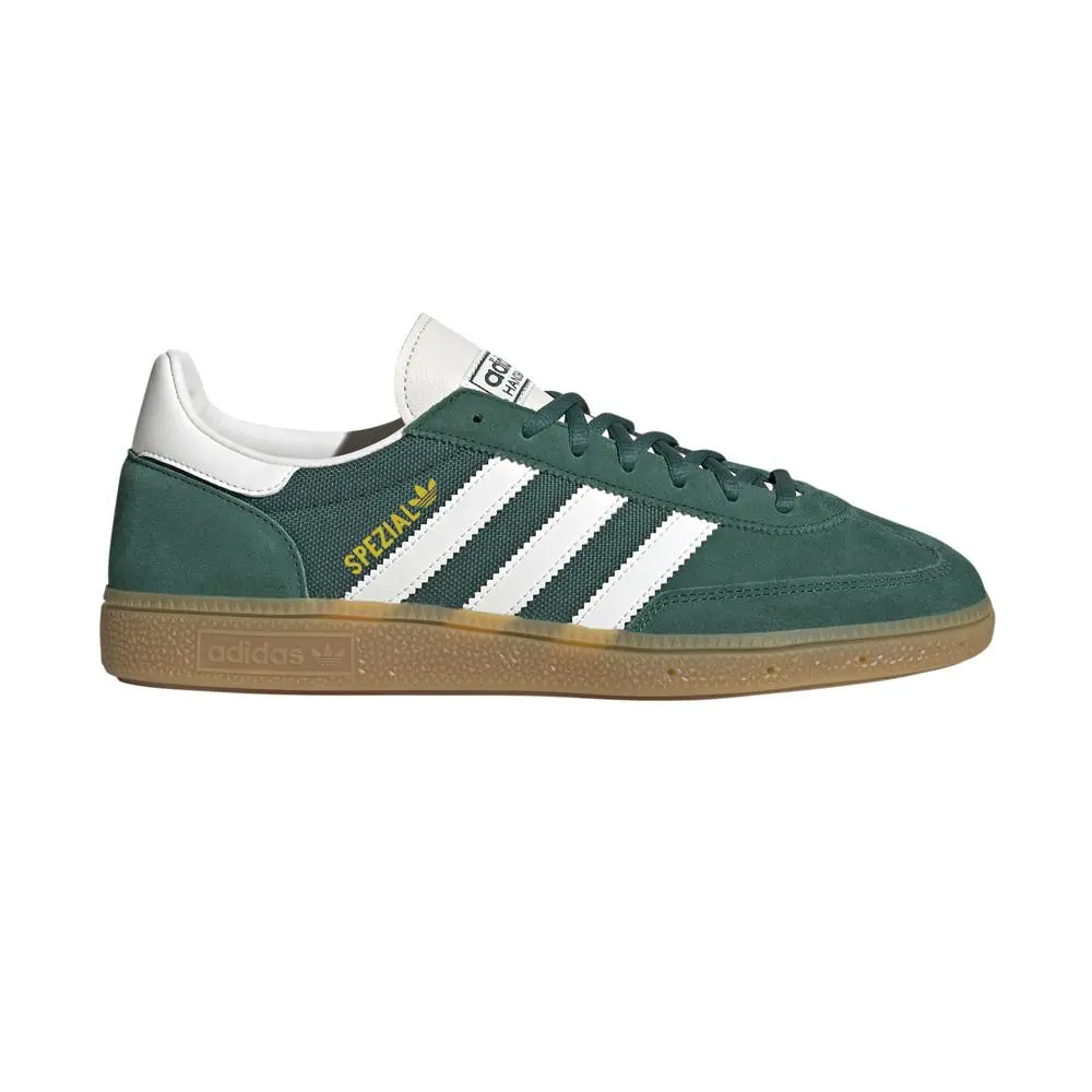 Handball Spezial Lace Up Mens Green Sneakers Casual Shoes JH5438 by Adidas
